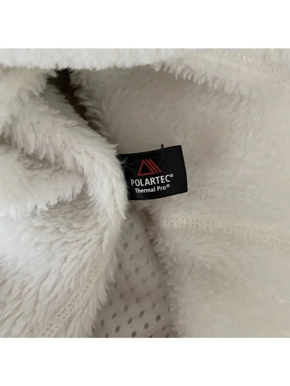 Patagonia Womens Small Fleece Jacket White Biege Full Zip Polartec *Read desc*